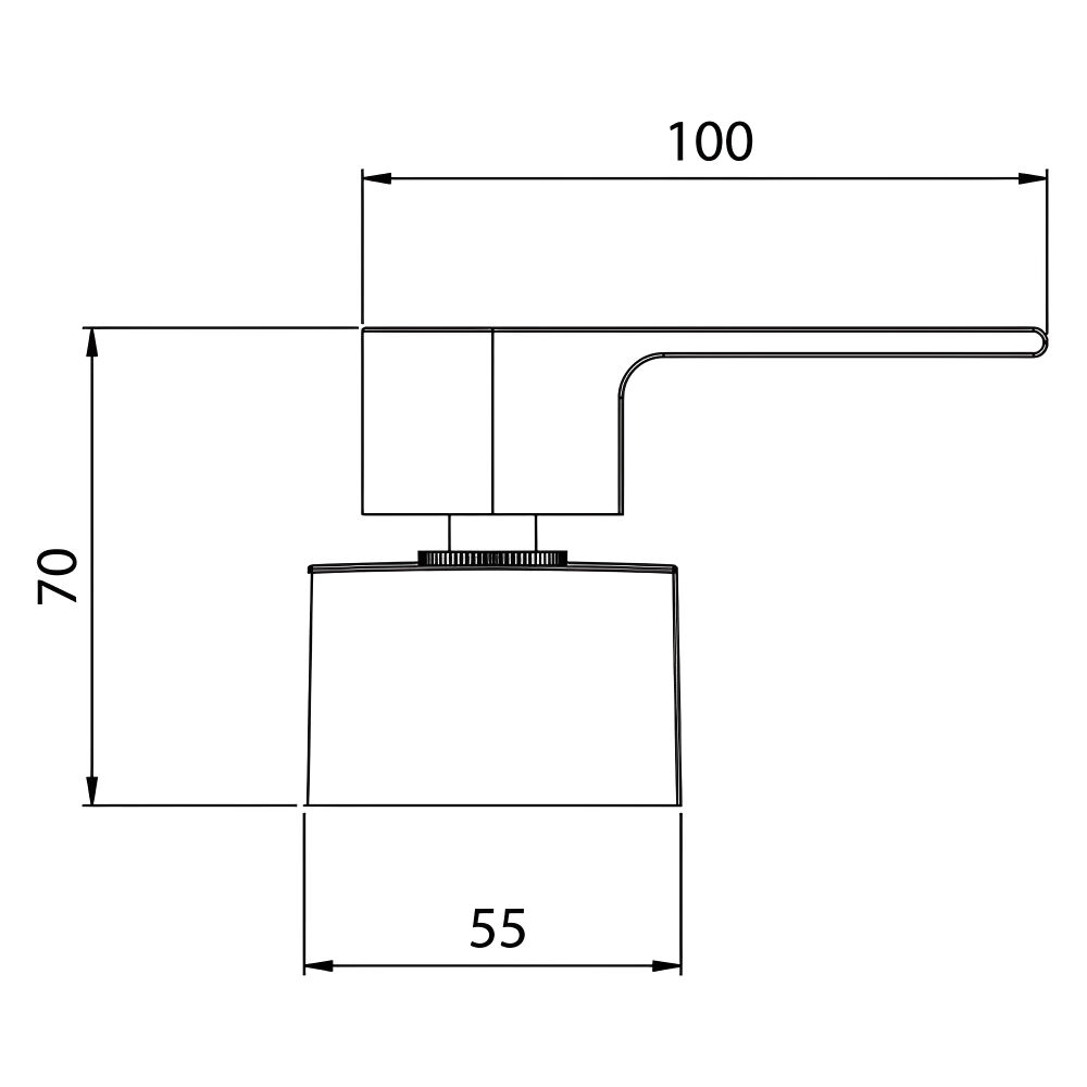 Acabamento para Registro de Gaveta/Pressão Loren Like 1”, 1/2” e 3/4” Black Lorenzetti