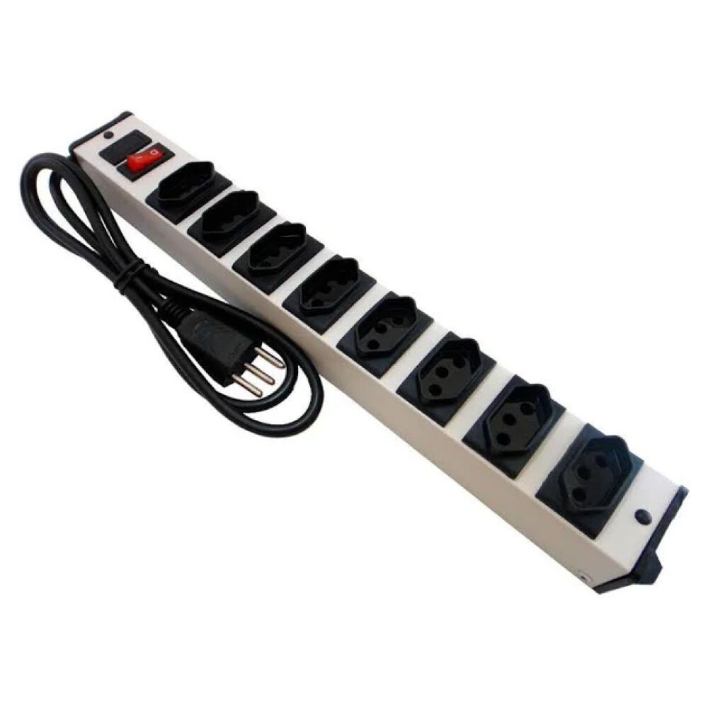 Filtro de Linha 8 Tomadas 10A Bivolt TKN