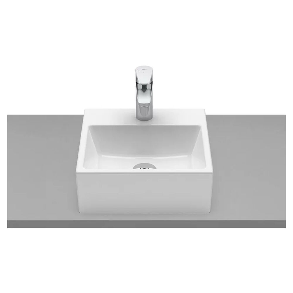 Cuba de Apoio Quadrada Óptica 35 x 35cm Branco Roca