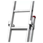 Escada Extensiva 2x8 em Alum&iacute;nio 16 Degraus Botafogo