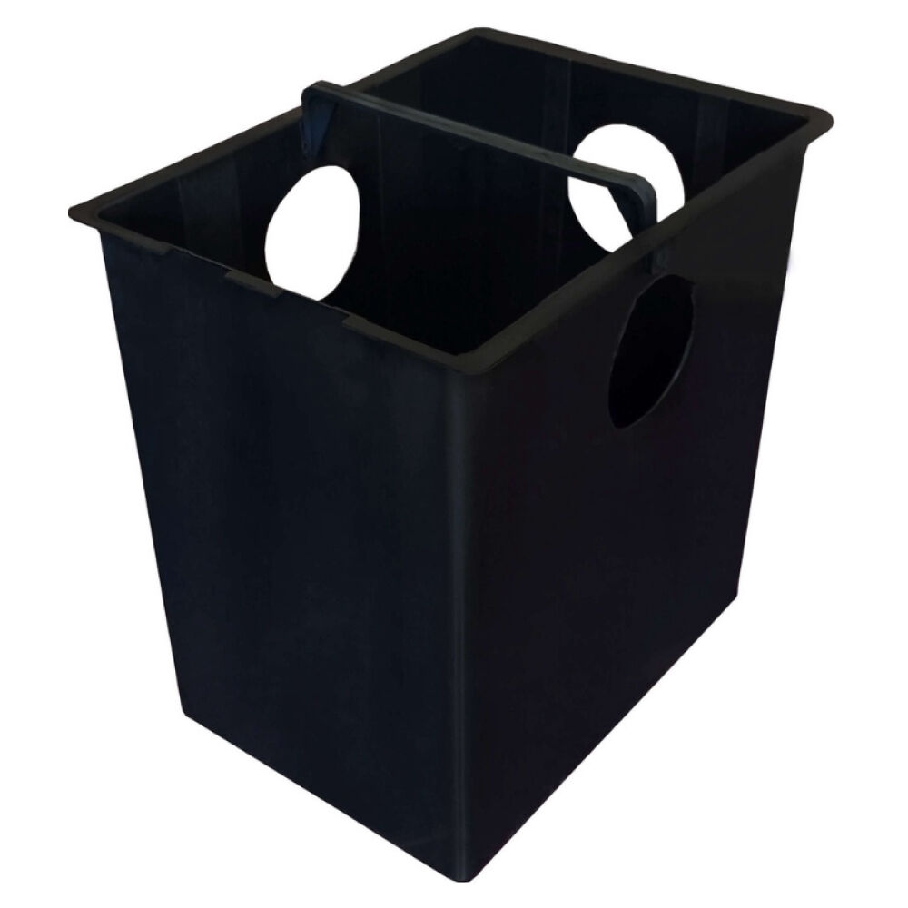 Caixa de Gordura Sifonada 52x29x48cm 50L Preta Mallton