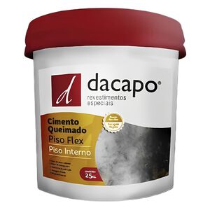 Cimento Queimado para Piso Flex Interno 25Kg Dacapo Cimento Queimado para Piso Flex Interno 25Kg Dacapo