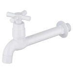 Torneira de Parede para Cozinha Longa ABS Branco Hidrofama