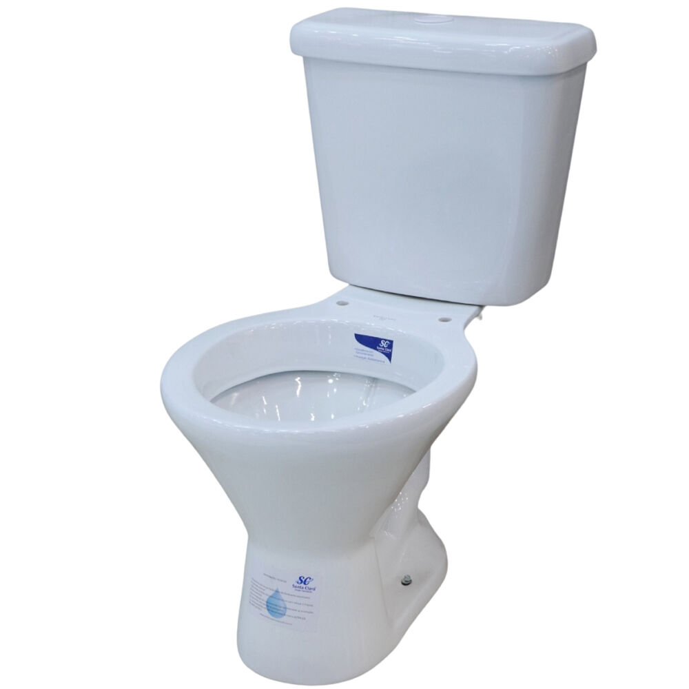 Kit Vaso Sanitário com Caixa Acoplada Ivy Branco Santa Clara