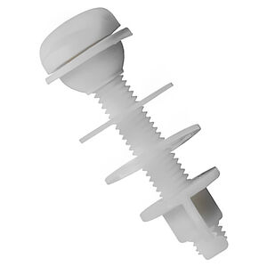 Conjunto de Parafuso para Fixação de Caixa Acoplada Branco Astra Conjunto de Parafuso para Fixação de Caixa Acoplada Branco Astra