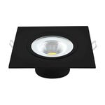 Spot Led Authentic de Embutir Quadrado 5W 3000K Preto Avant