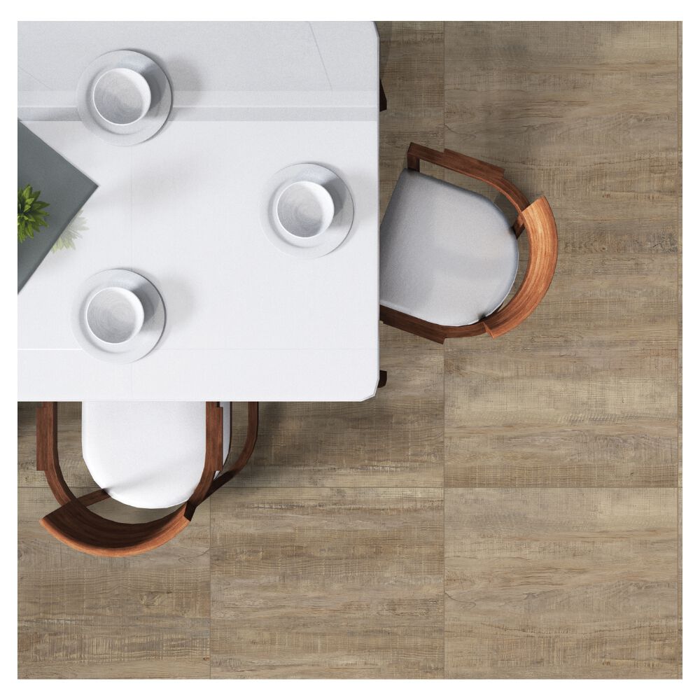 Piso Cerâmico Amadeirado Acetinado Borda Retificada 60x60cm Salinas RT60442 Embramaco (Caixa com 2,52m²)