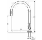 Torneira de Pia para Cozinha Preto Fosco Color Mozart Perflex