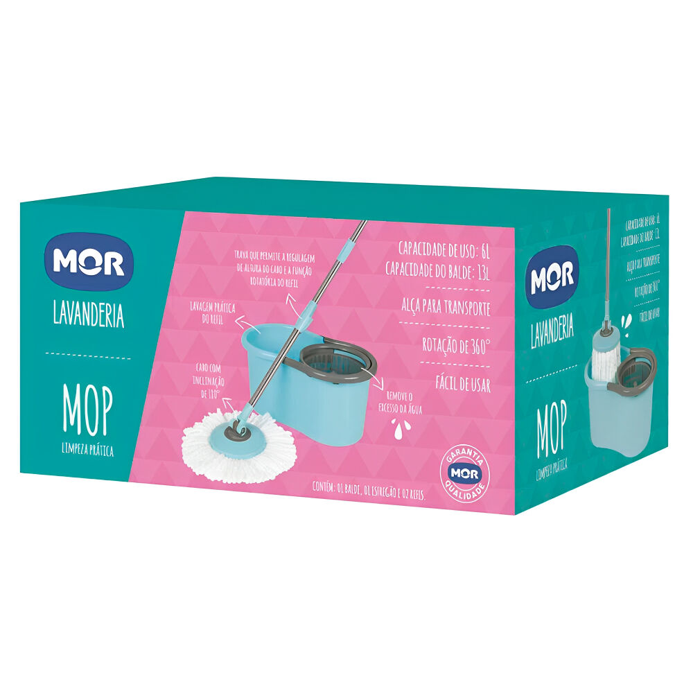 Esfregão Mop Limpeza Prática MOR