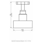 Acabamento Registro Base Docol 1.1/4" e 1.1/2" (Grande) Even Perflex