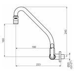 Torneira de Parede para Cozinha Mais Flex Perflex