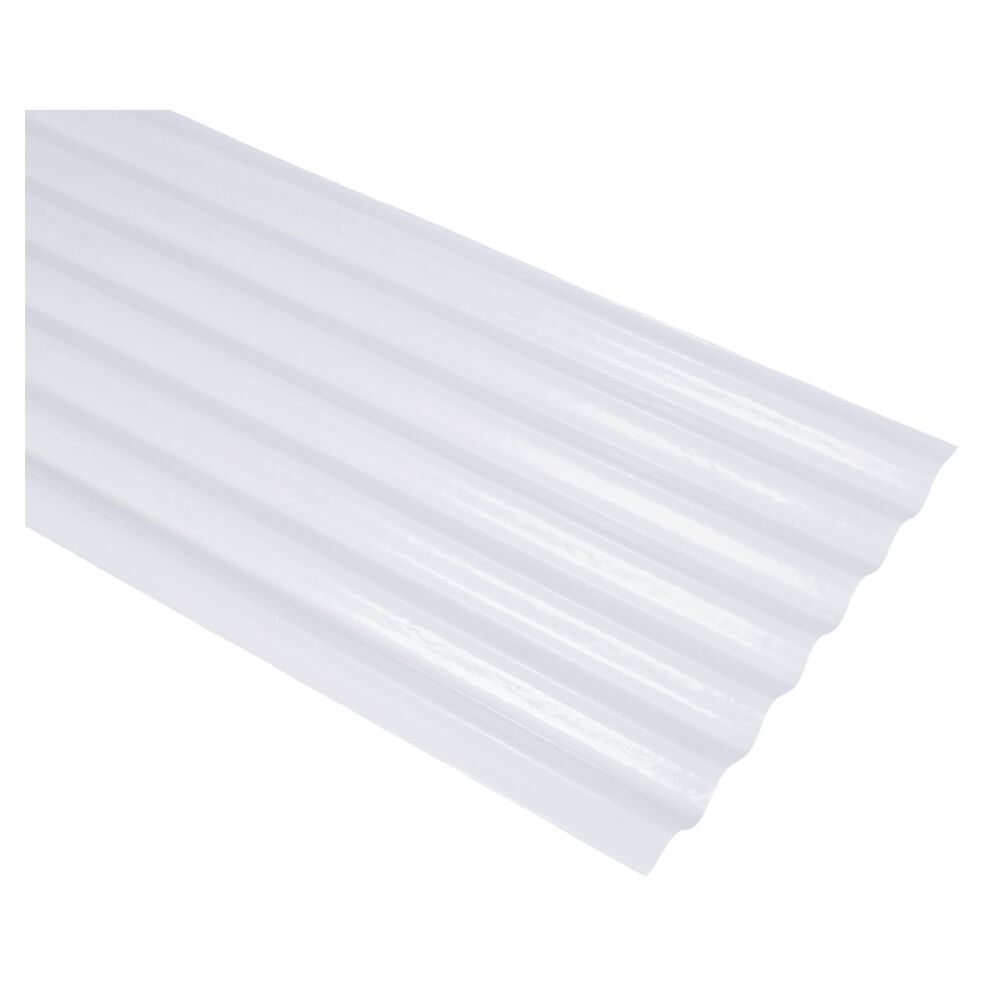 Telha PVC Ondulada Leitosa 244x110cm Afort