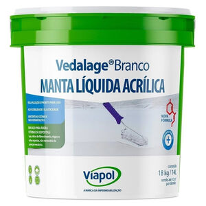 Manta Líquida 14L 18Kg Branco Vedalage Viapol Manta Líquida 14L 18Kg Branco Vedalage Viapol