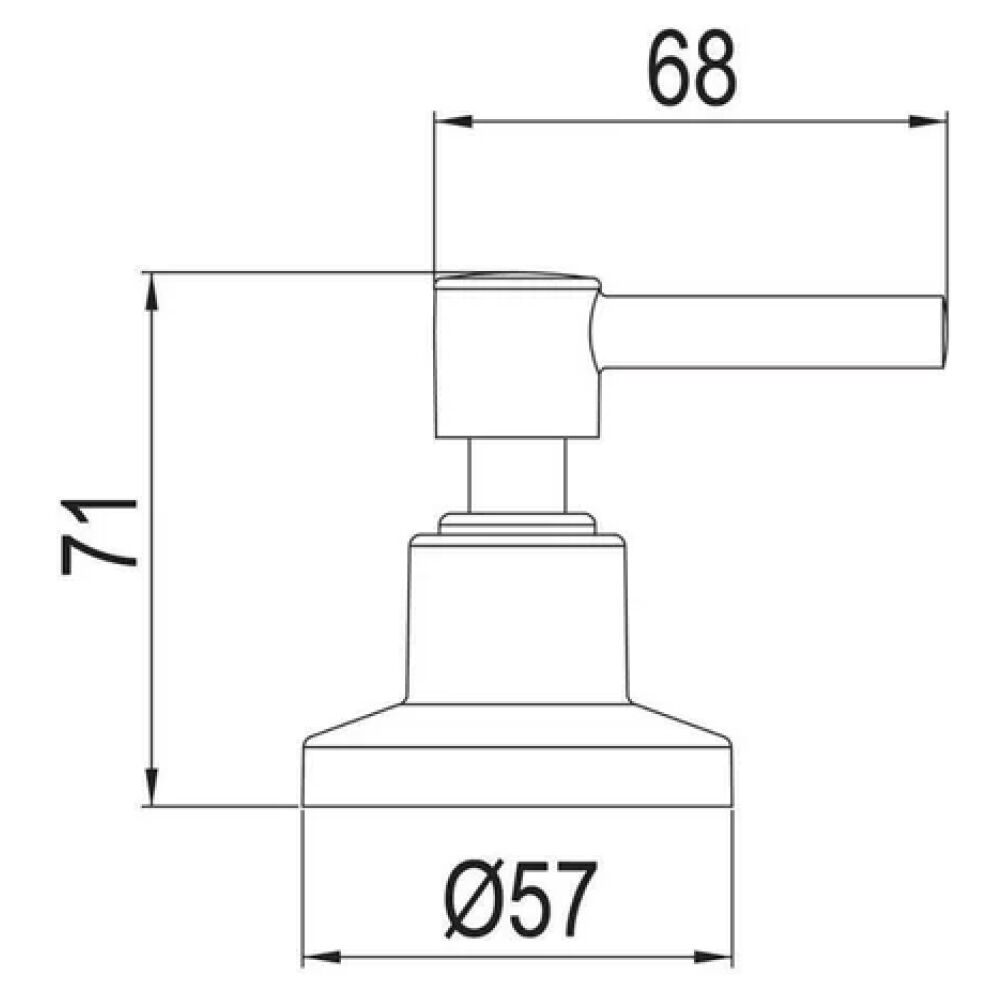 Acabamento para Registro de Gaveta e Pressão 1", 1/2" e 3/4" Cromado Lorenzetti