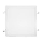 Luminária Led Slim de Embutir Quadrada Luz Branca Fria 24W 6.500K Bivolt Economax