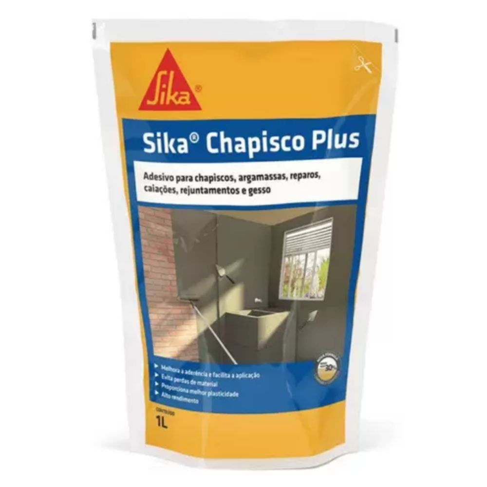Aditivo para Argamassas e Chapiscos Plus 1L Branco Sika