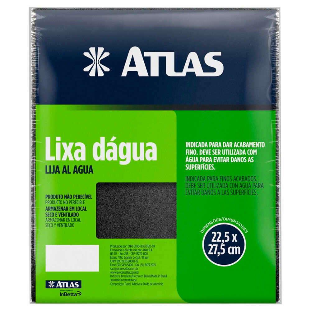 Lixa d'água Grão 320 - Atlas 30/320