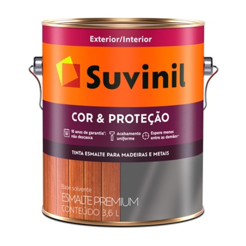 Esmalte Sintético Fosco Premium Cor & Proteção Branco 3,6L Suvinil