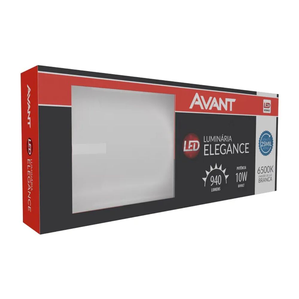 Luminária Led Elegance 10W 6500K Bivolt Avant