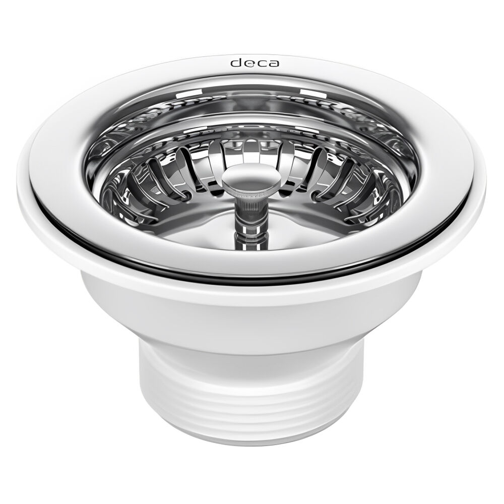 Válvula de Escoamento para Pia de Cozinha Cromado 3.1/2" Deca