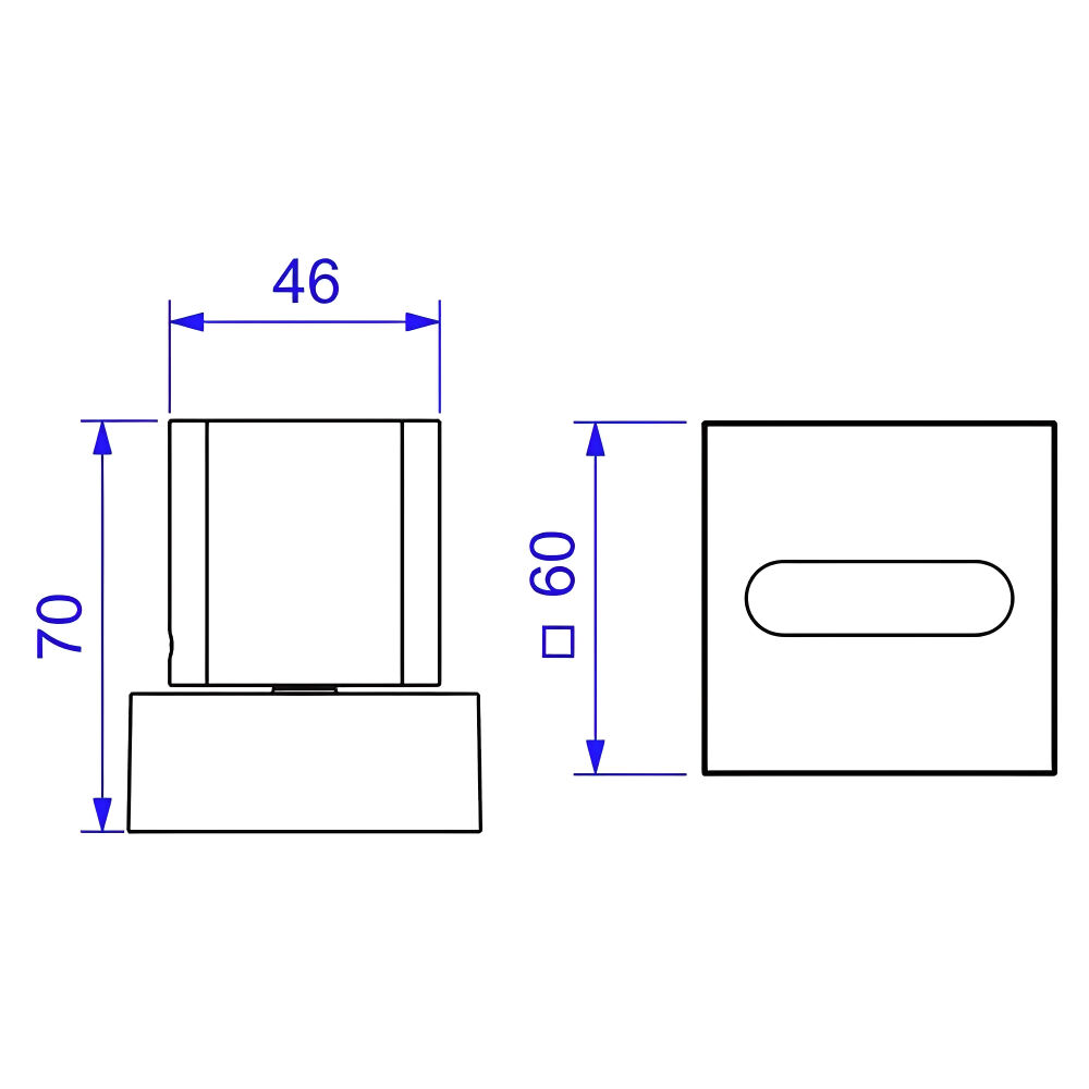 Acabamento para Registro de Pressão Pequeno 1/2" e 3/4" Polo Cromado Deca