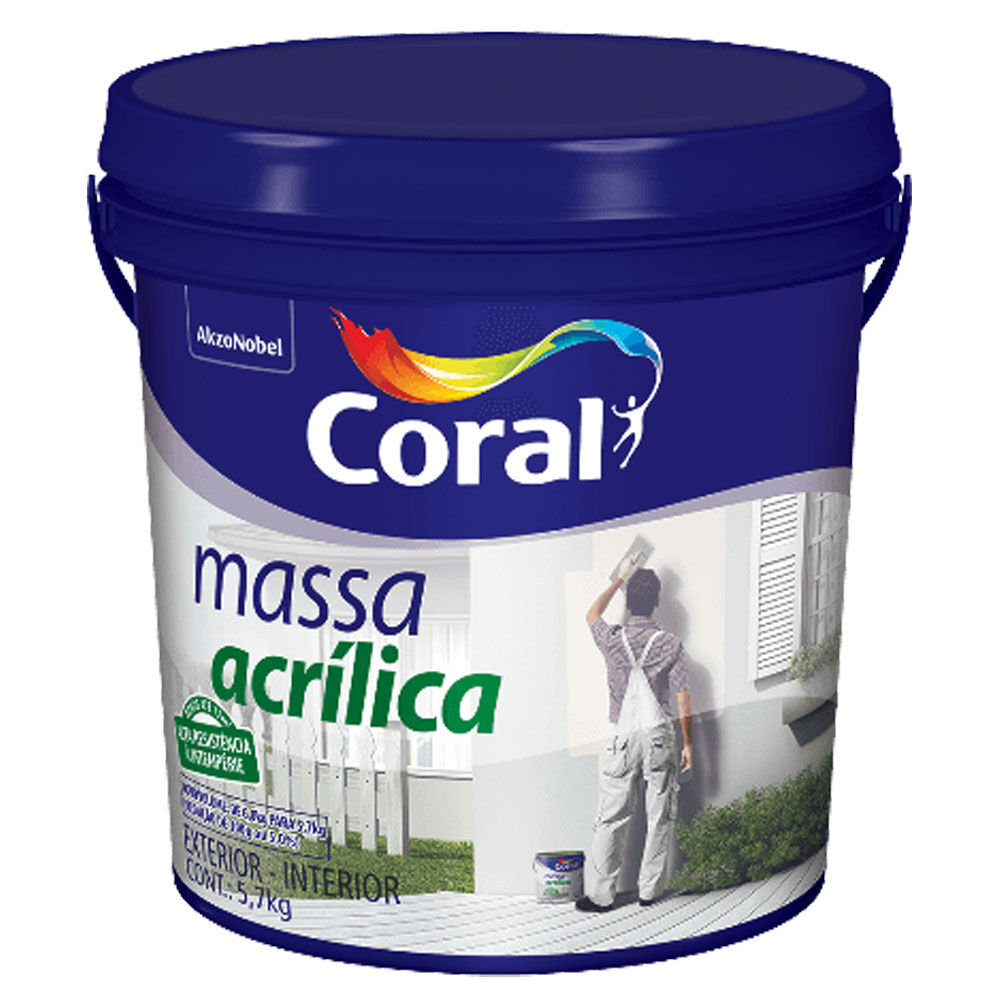 Massa Acrílica 5,7Kg Coral