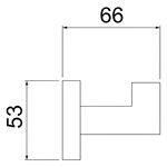 Cabide para Banheiro Loren Loft Preto 2060 B82 Lorenzetti