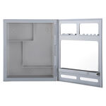 Espelheira para Banheiro de Embutir ou Sobrepor 35,5 x 30,3 x 9,4cm Branco Astra