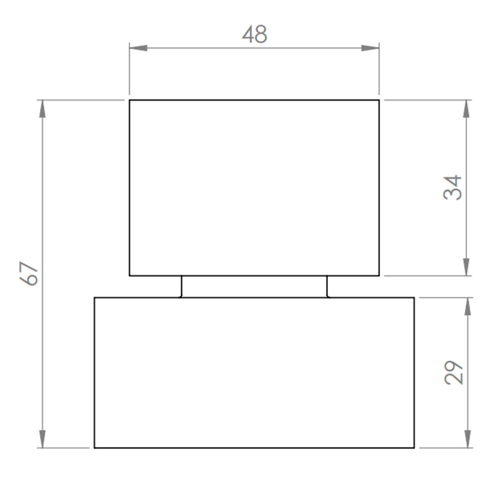 Acabamento Registro Square Clássica Gaveta 1 1/4 DN32 – 1 1/2 DN40 4015 C48 Leão