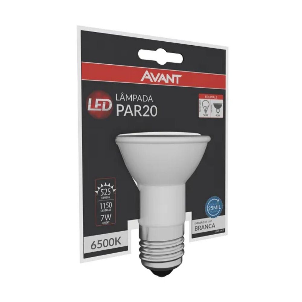 Lâmpada Led Par20 7W 6500K Bivolt Avant