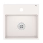 Cuba de Apoio Quadrada Basic 41x41cm Branco Celite