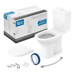 Kit Vaso Sanitário com Caixa Acoplada e Assento Sanitário Debba Round Branco Roca