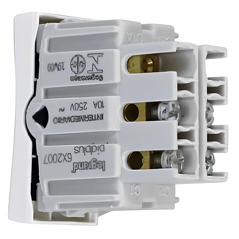 Módulo Interruptor Intermediário 10A/250V Branco Pial Plus 612007 Legrand