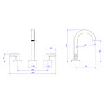 Misturador de Mesa Bica Alta para Lavatório Soul Red Gold Deca