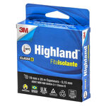 Fita Isolante Highland 19mm x 20m Preta 3M