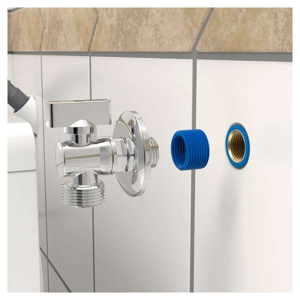 Torneira para Máquina de Lavar e Lava Louças Esfera Cromada Blukit