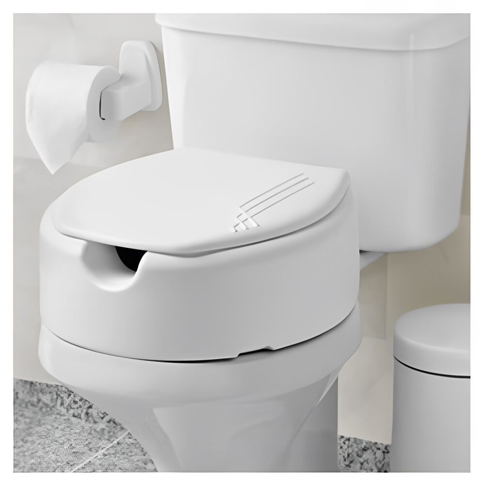 Assento Sanitário Especial Elevado 13,5cm com Tampa Branco Mebuki