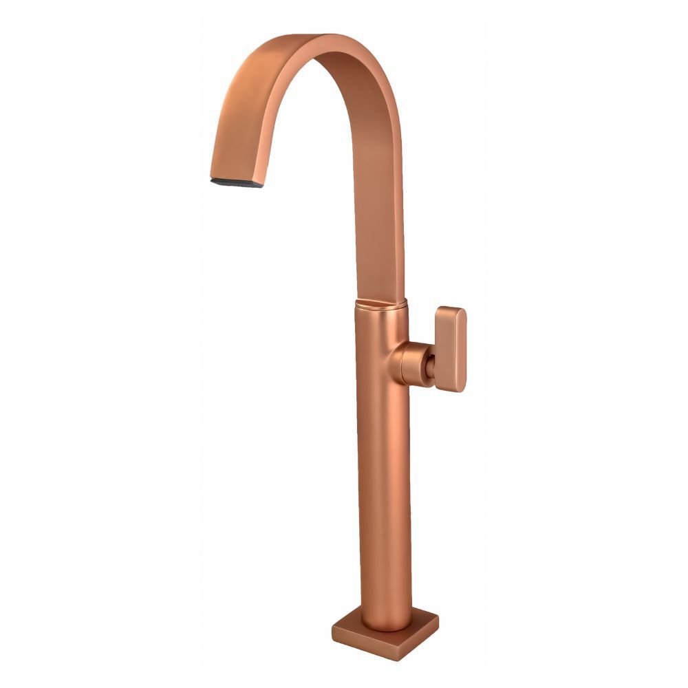 Torneira de Pia para Banheiro Cuba Apoio Rosé Fosco Color Dom Perflex