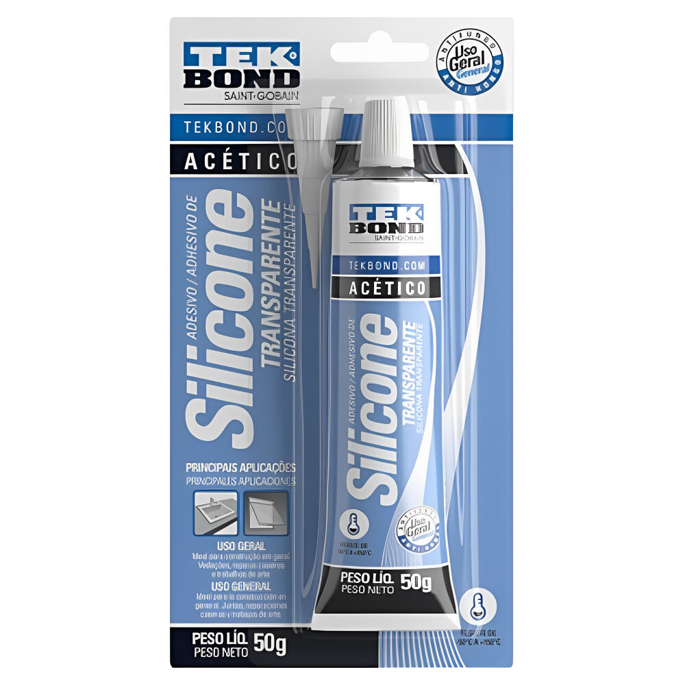 Silicone Acético de Uso Geral 50g Tekbond