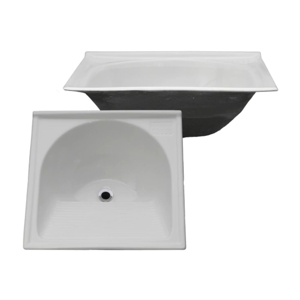 Tanque Simples em Marmofibra 60x60cm Decoralita