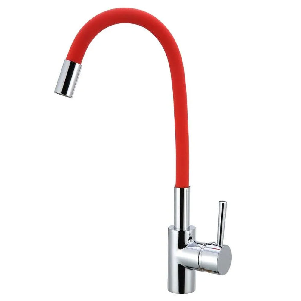 Misturador Monocomando de Mesa para Cozinha Color Flex  1/2'' Vermelho Addra