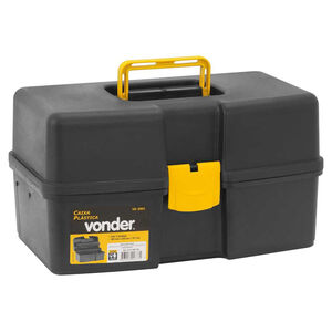 Caixa Pl&aacute;stica para Ferramentas VD-2001 Preta Vonder