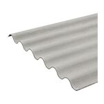 Telha Fibrocimento Impermeabilizada Ondulada 5mm 153x110cm Casalit