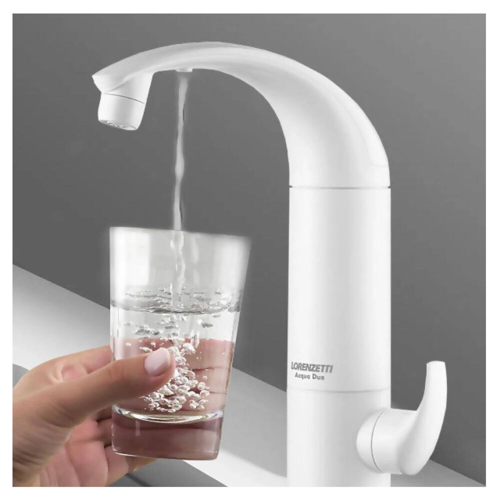 Torneira de Mesa com Purificador Acqua Due Branco Lorenzetti
