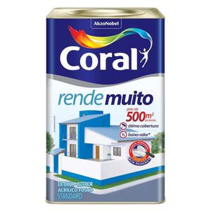 Tinta Acrílica Fosca Rende Muito 18L Coral