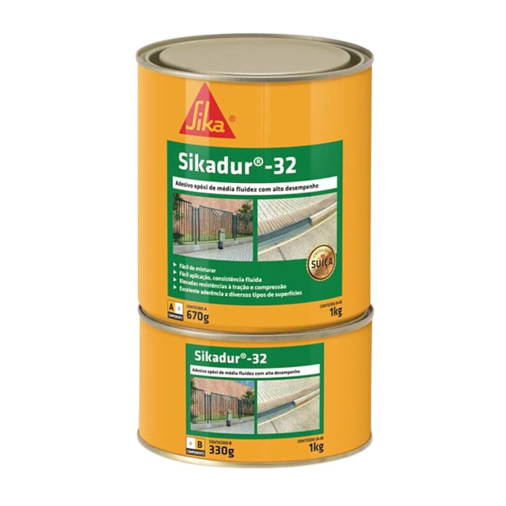 Adesivo Estrutural Sikadur 32 1kg Cinza Sika