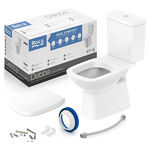 Kit Vaso Sanitário com Caixa Acoplada e Assento Sanitário Debba Classic Branco Roca
