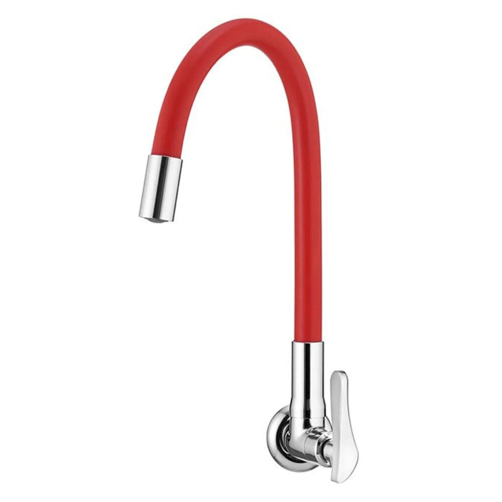 Torneira para Cozinha de Parede Loren Flex Vermelho Lorenzetti