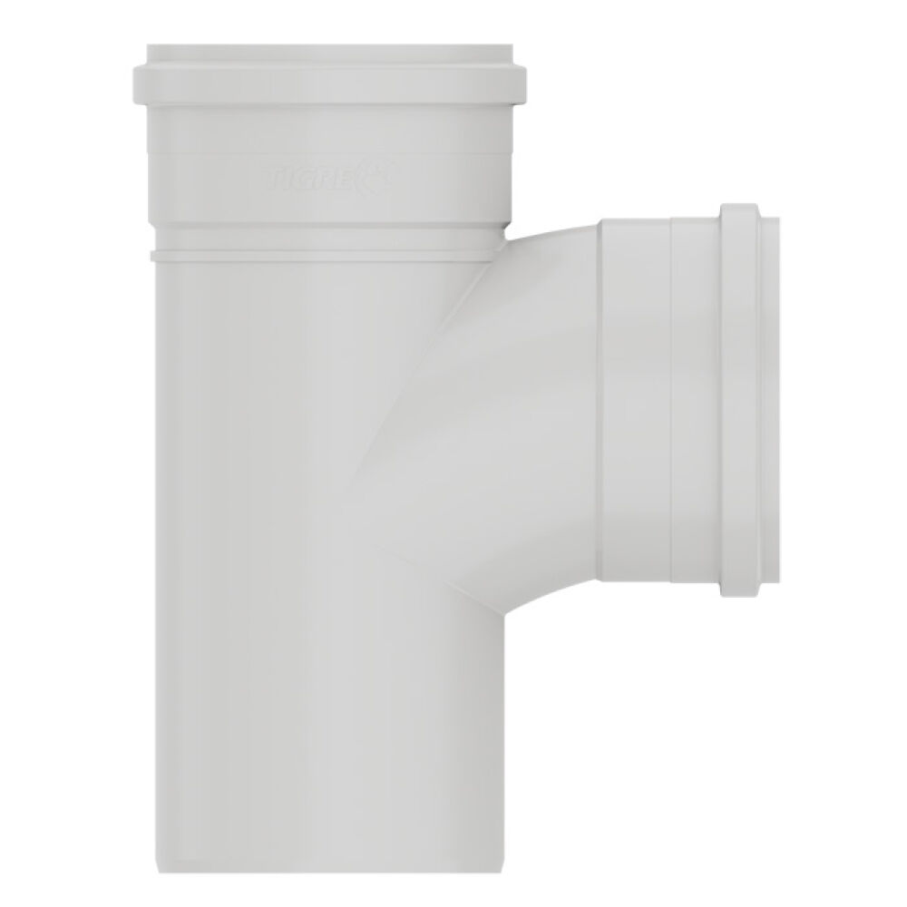 Tê para Esgoto PVC Branco Tigre