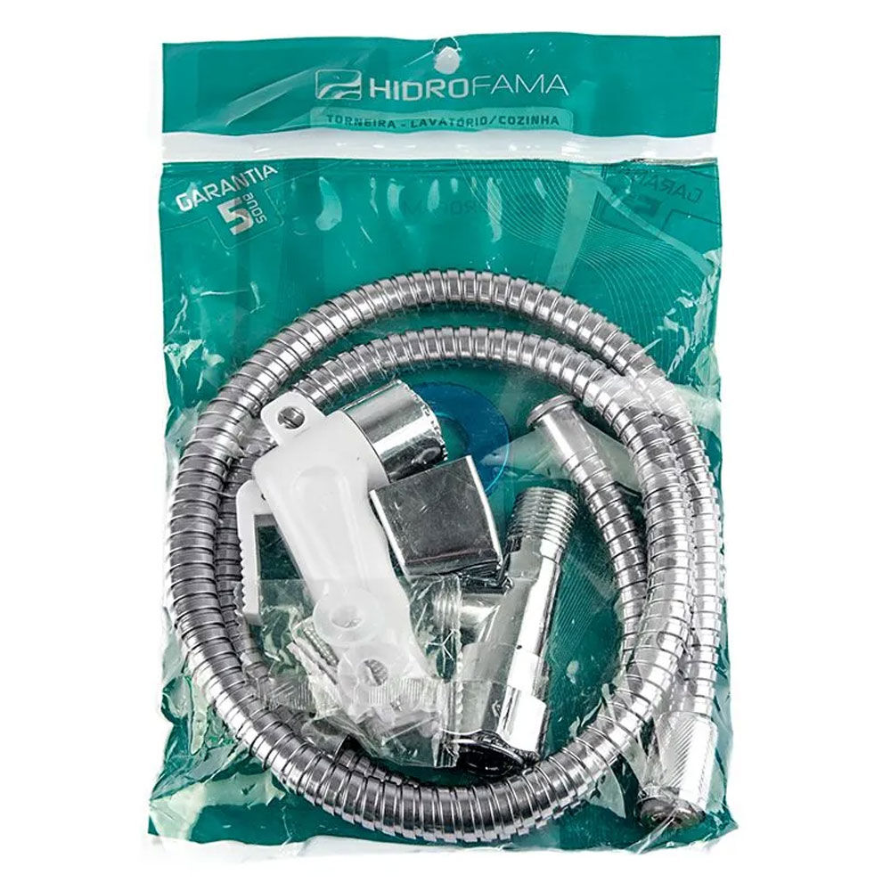 Ducha Higiênica com Registro Soft 1/2"Branca Hidrofama